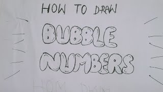 How#to# draw#Bubble# numbers 1 to 10# easy