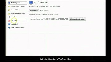 Quick Tips: Inserting YouTube in D2L