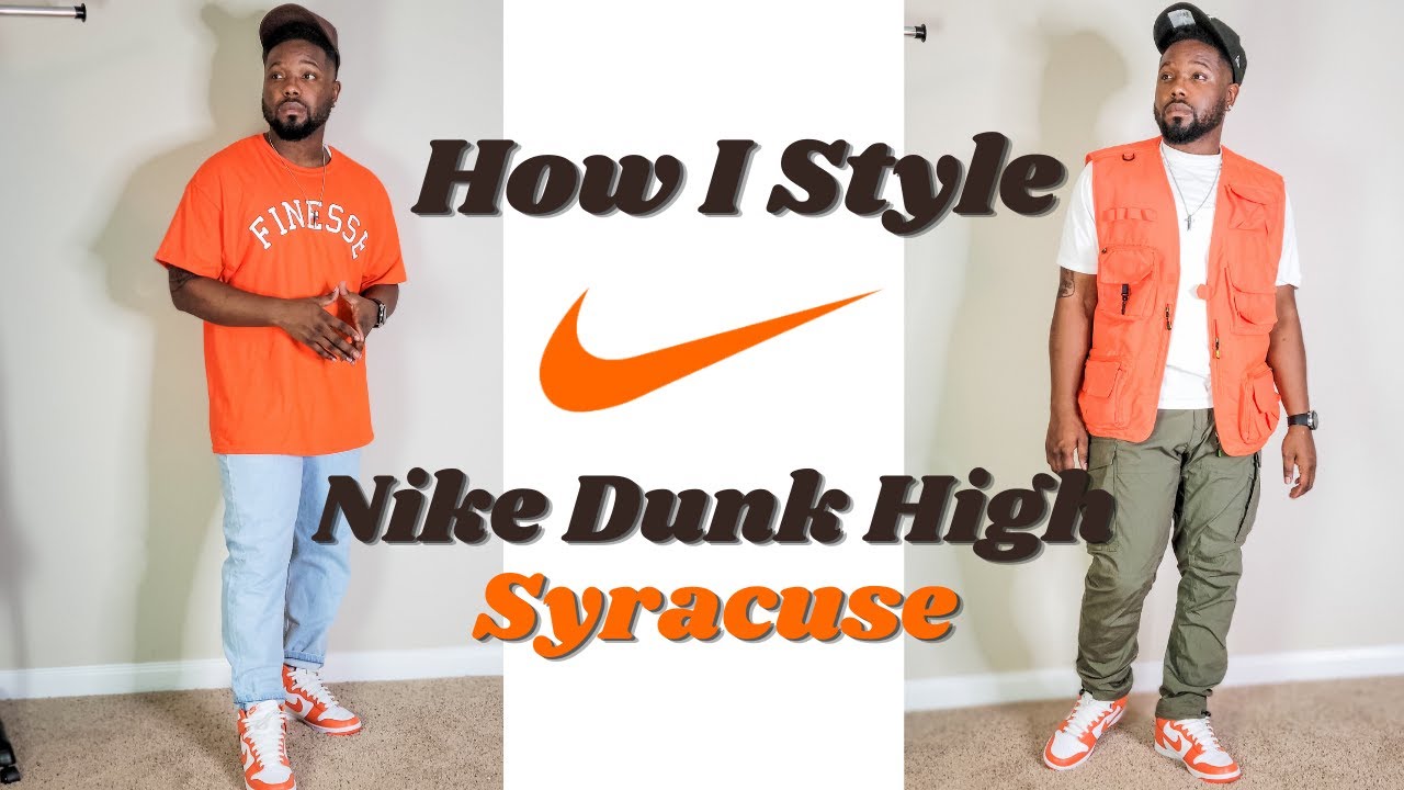 How I Style Nike Dunk Syracuse High - YouTube