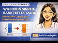 Wilcoxon Signed-Rank Test Explained (Before-After Comparison) | Stat/Data Analytics Ep. 16