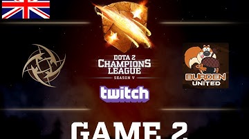 D2CL Season 5: Burden United - NiP [ENG] Game 2