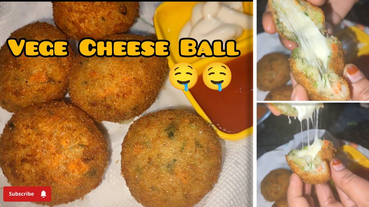 Veg Cheese Ball recipe 🧀🔥🤤..| best for party and snacks 🤤| 10 min recipe #trendingvideo #cheeseball