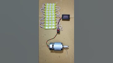 I Turned a 775 DC Motor Generator Powering Into 10 LED Light & Voltmeter _ DC Motor #dcmotor #shorts