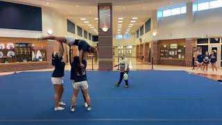 Varsity Cheer Stunt in Slow Motion