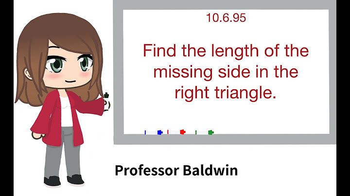 Find the length of the missing side of the right triangle