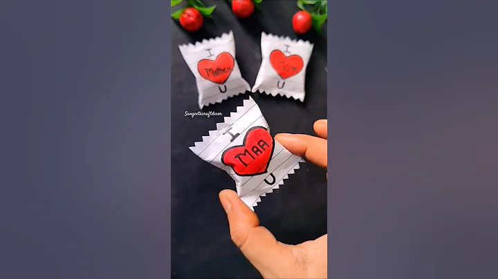 Cute Mother's Day Gift💝/Last minute gift idea/Chocolate Gift #shorts #diy #mothersday #papercraft thumbnail