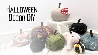 I Made Hobbycraft Plush Pumpkins Into Spooky DIY Halloween Decor; Easy Halloween Crafts!