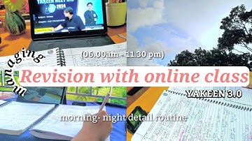 managing⏰revision with online class📝A day in life of a neet aspirant🌻yakeen 3.0|neet study vlog 2024