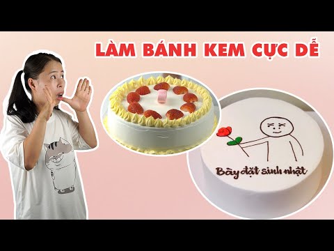 Video: Cách làm bánh bông lan đám cưới. Mẫu tự làm