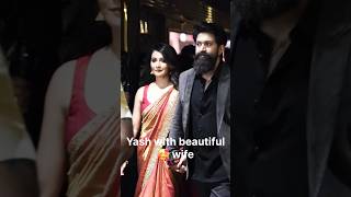 Yash with his beautiful wife💞 #yash #kiaraadvani#toxic#new#couplegoal#viral#trending#rockybhai#kgf