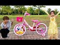 완전 멋진 공주 자전거를 선물 받았어요!! 서은이의 공주 드레스 공주 자전거 스티커 놀이 Riding Princess Bike