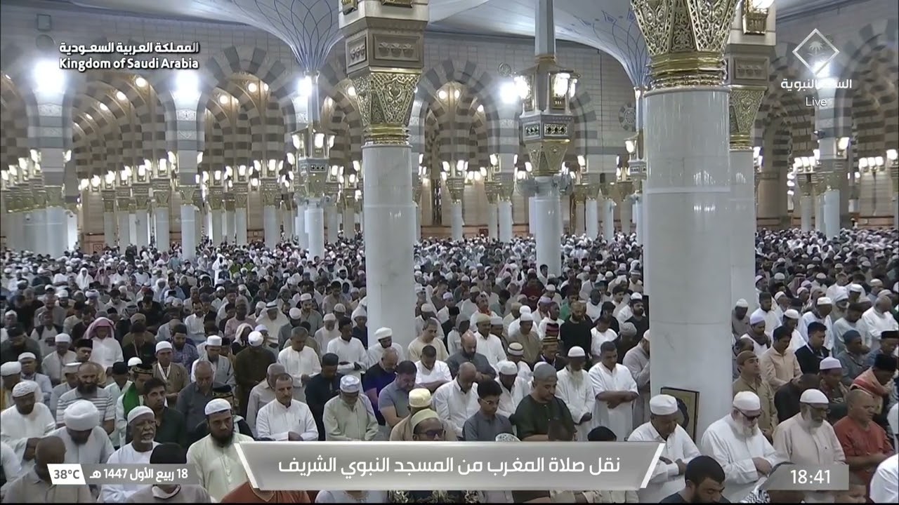 صلاة المغرب للشيخ عبدالباري الثبيتي 18 ربيع الأول 1447هـ‏