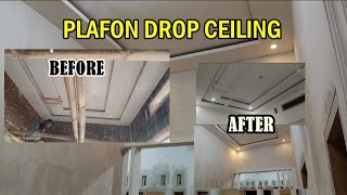 MODEL PLAFON GYPSUM DROP CEILING RUMAH MINIMALIS