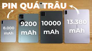 Test Pin OPPO Pad Mini, Pad 5 Pro, Xiaomi Pad 8 Pro, Pad 6S Pro: Pin Trâu Máy Mát!