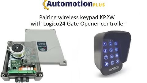 How to pair wireless keypad with Logico24 | pairing keypad | KP2W