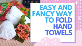 How to Fold a Hand Towel Fancy #Shorts