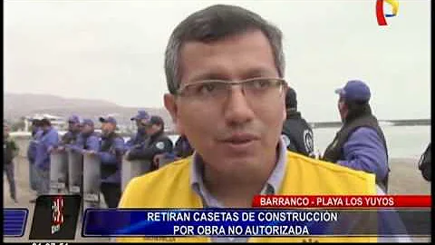 Barranco: serenos y fiscalizadores resguardan playa Los Yuyos tras paralización de obra