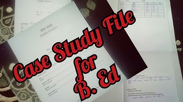 Case Study file for B. Ed Hindi | #B.Ed #Arriveonlineclasses
