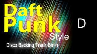 Disco Daft Punk Style Backing Track Bm chords