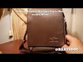 Kangaroo Kingdom Messenger Bag for Men - Leather, Brown