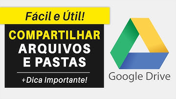 Como COMPARTILHAR Arquivos e Pastas do GOOGLE DRIVE | Passo a Passo