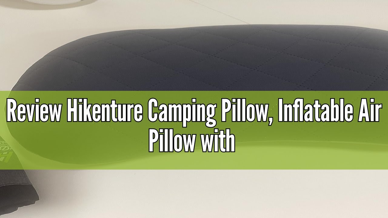 Review Hikenture Camping Pillow, Inflatable Air Pillow with Removable Cover, Backpacking Pillow for