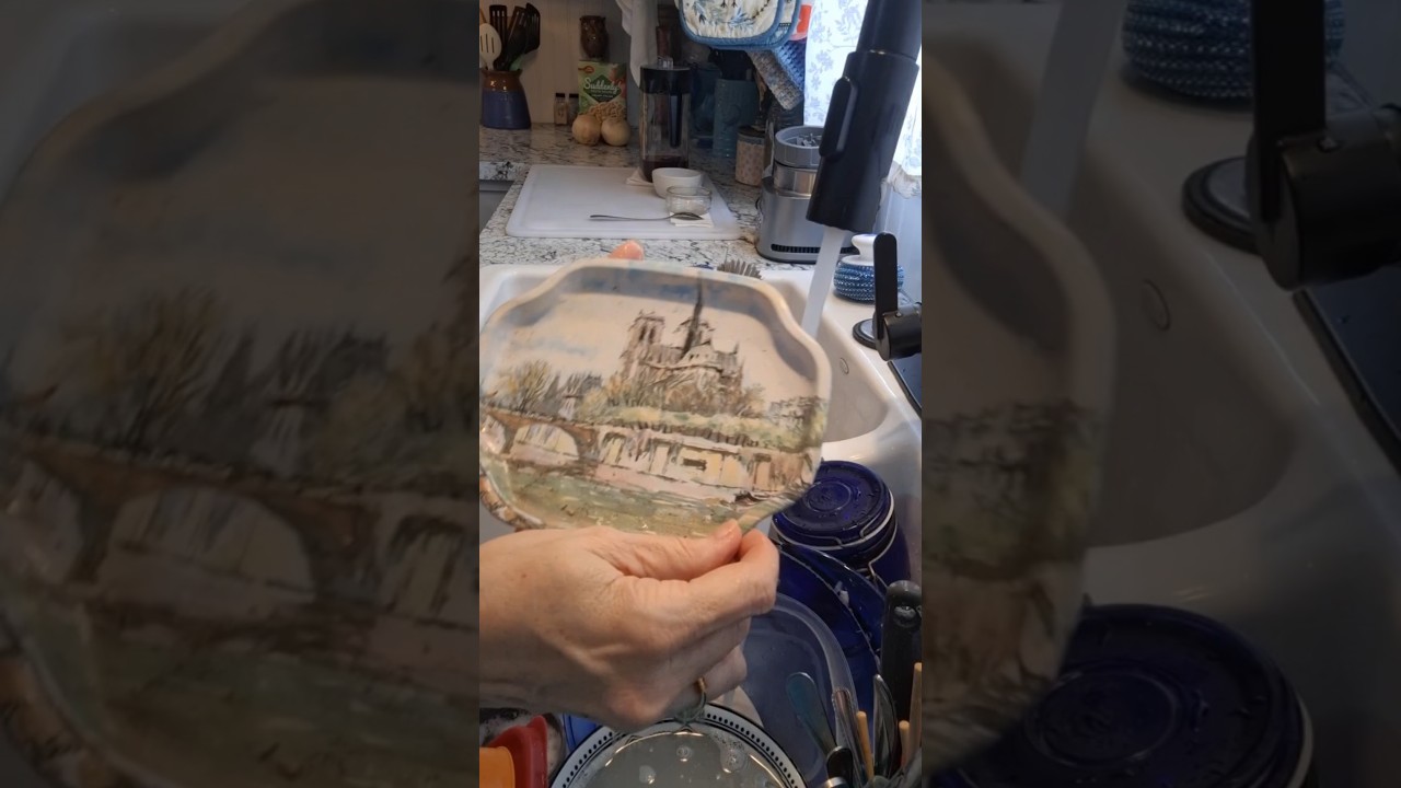 Hydro Therapy ASMR Dish Washing no talking knick-knacks 