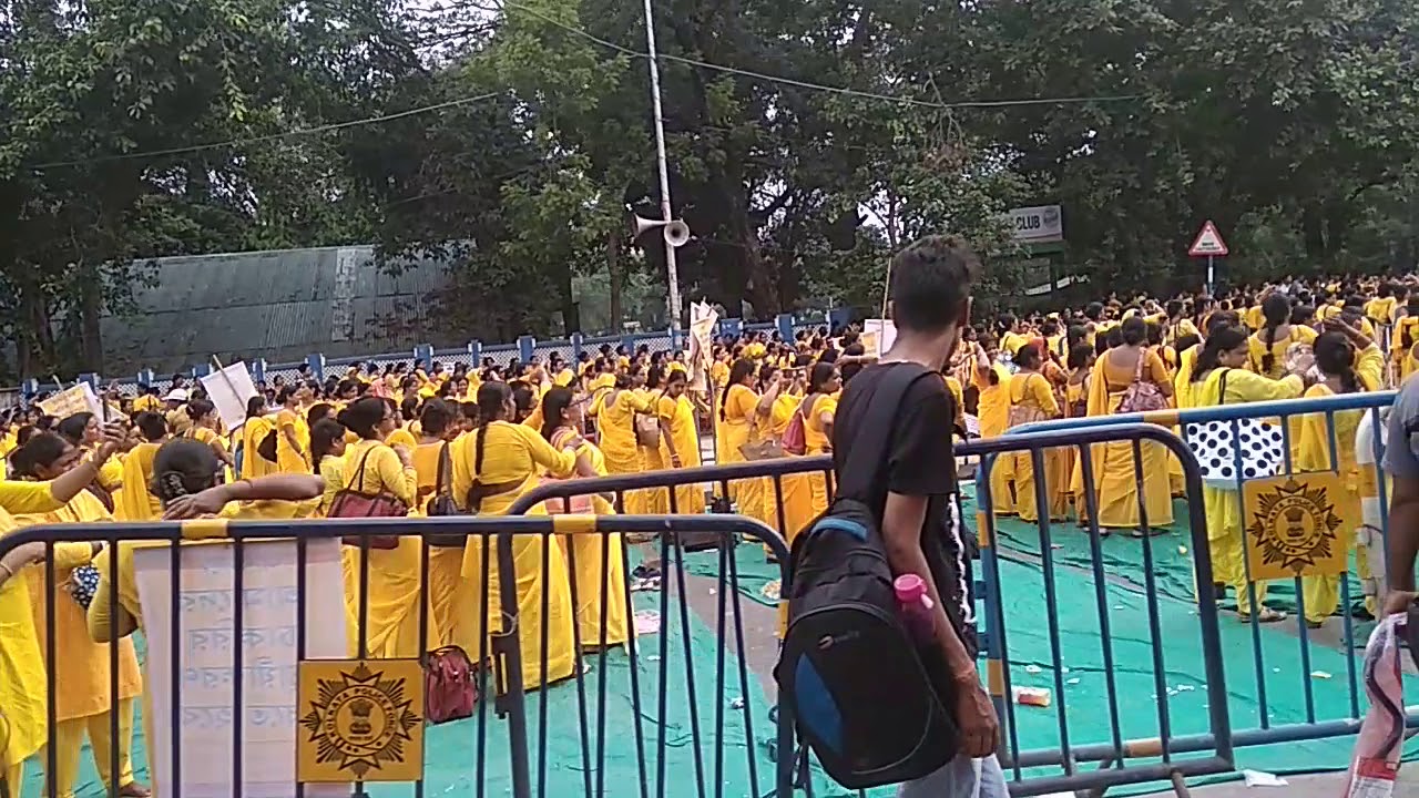 2nd ANM kormider abasthan bikhhov . At Dharmatala Kolkata