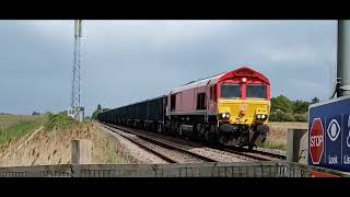 Red class 66 compilation some good tones and pulling power June 2026. #britishrailway #railway