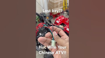 Lost Key?? Hot Wire Your Chinese ATV! #china #taotao #110cc #125cc #80cc