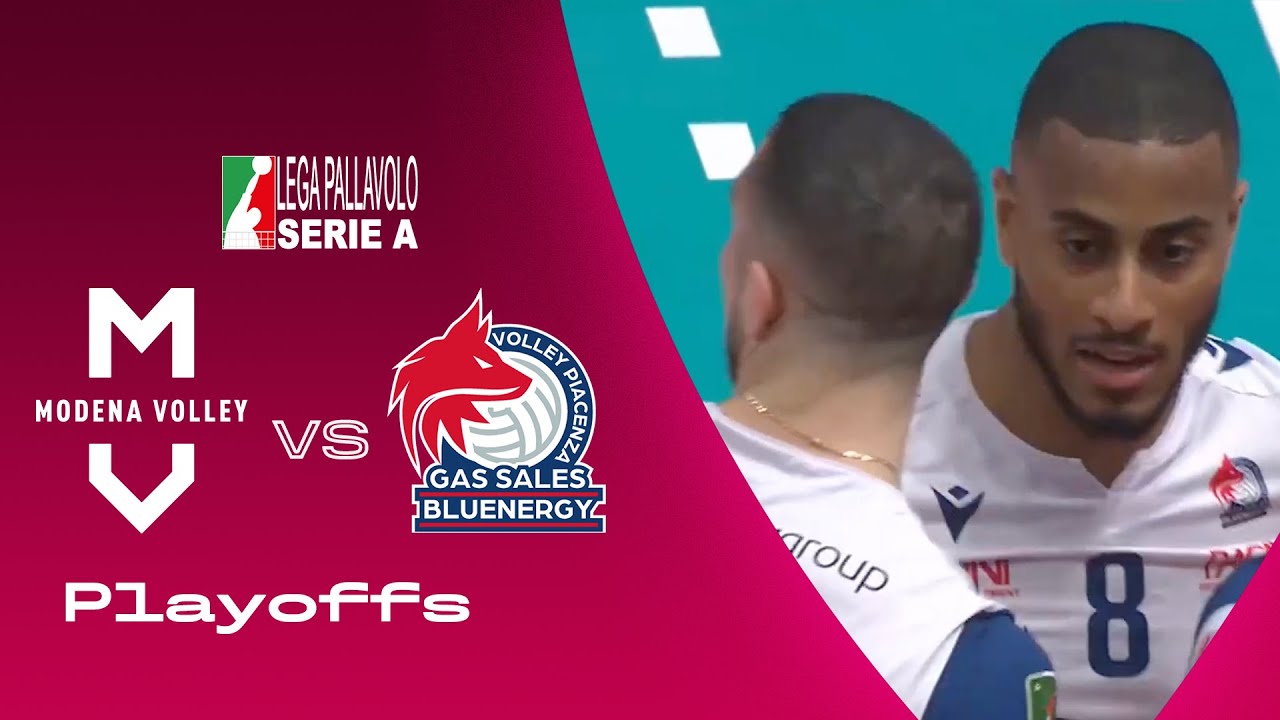 Modena vs Piacenza Highlights SuperLega Matchday Playoffs