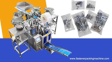 Automatic Screw Nail Nut Counting Packing Machine With Vibrating Plate