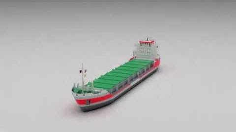 cargo ship 3d model free. container ship 3d model.