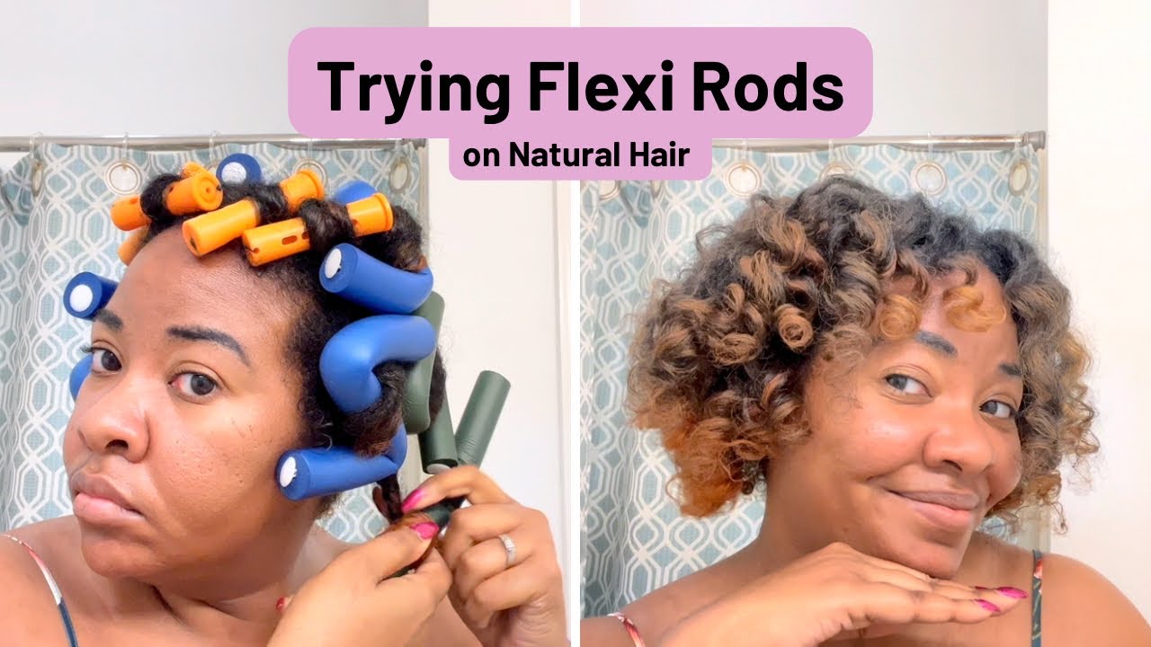 Trying Flexi Rods on Natural Hair Sol de Janeiro Leavein Conditioner