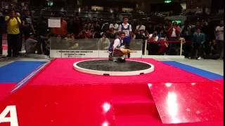 Finals Sumo Robot Slow Motion @240fps - Shreddinger RO(4th) vs Bonfire RO(3rd) - Japan