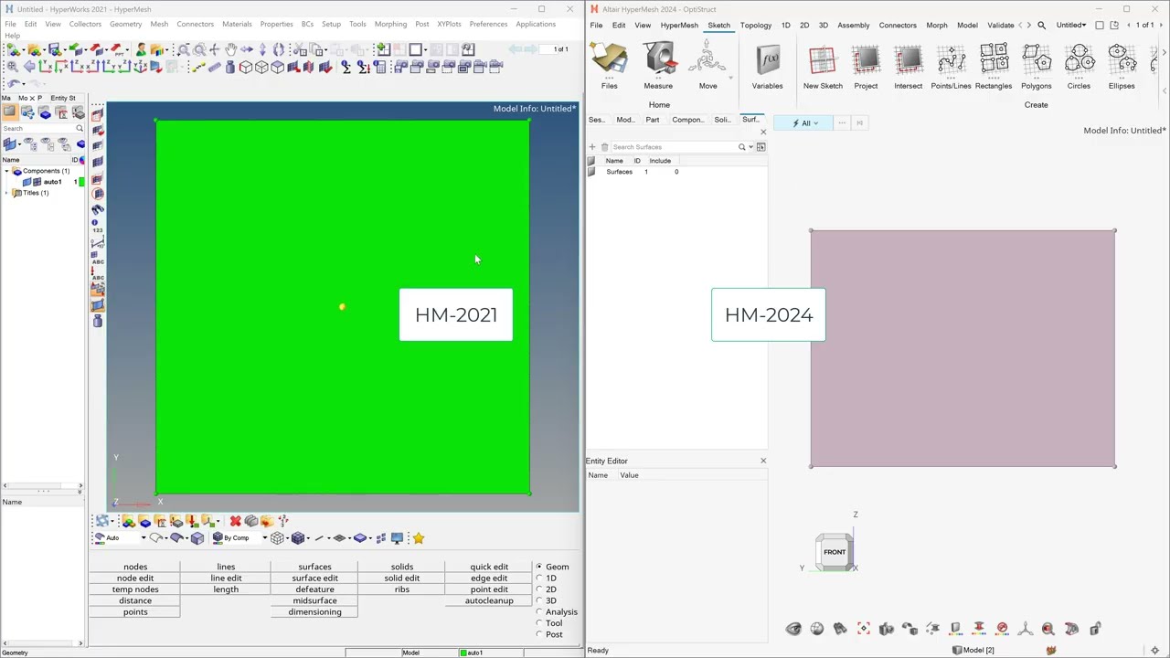 Hypermesh New GUI vs Old GUI | Problems & Key Differences