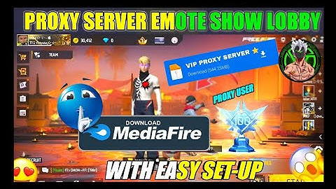 Free Fire New Update || Proxy Server Emote Show in Lobby 😱 Free Fire Proxy Server MediaFire Link ❤️