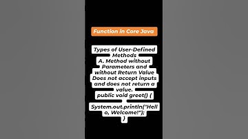"Understanding Methods Without Parameters and Return Values in Core Java!"