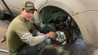 2009 Ford Escape rear wheel bearing change ON CAR