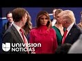 Polémica por la blusa que vistió Melania Trump en el segundo debate presidencial