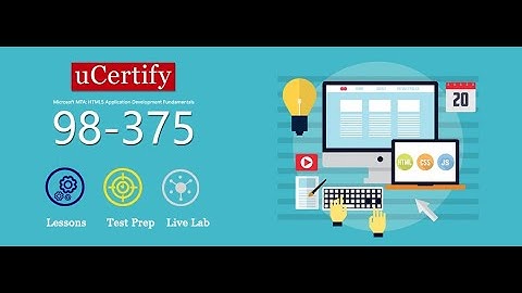 98-375 2019 Microsoft MTA Application Development Course -uCertify