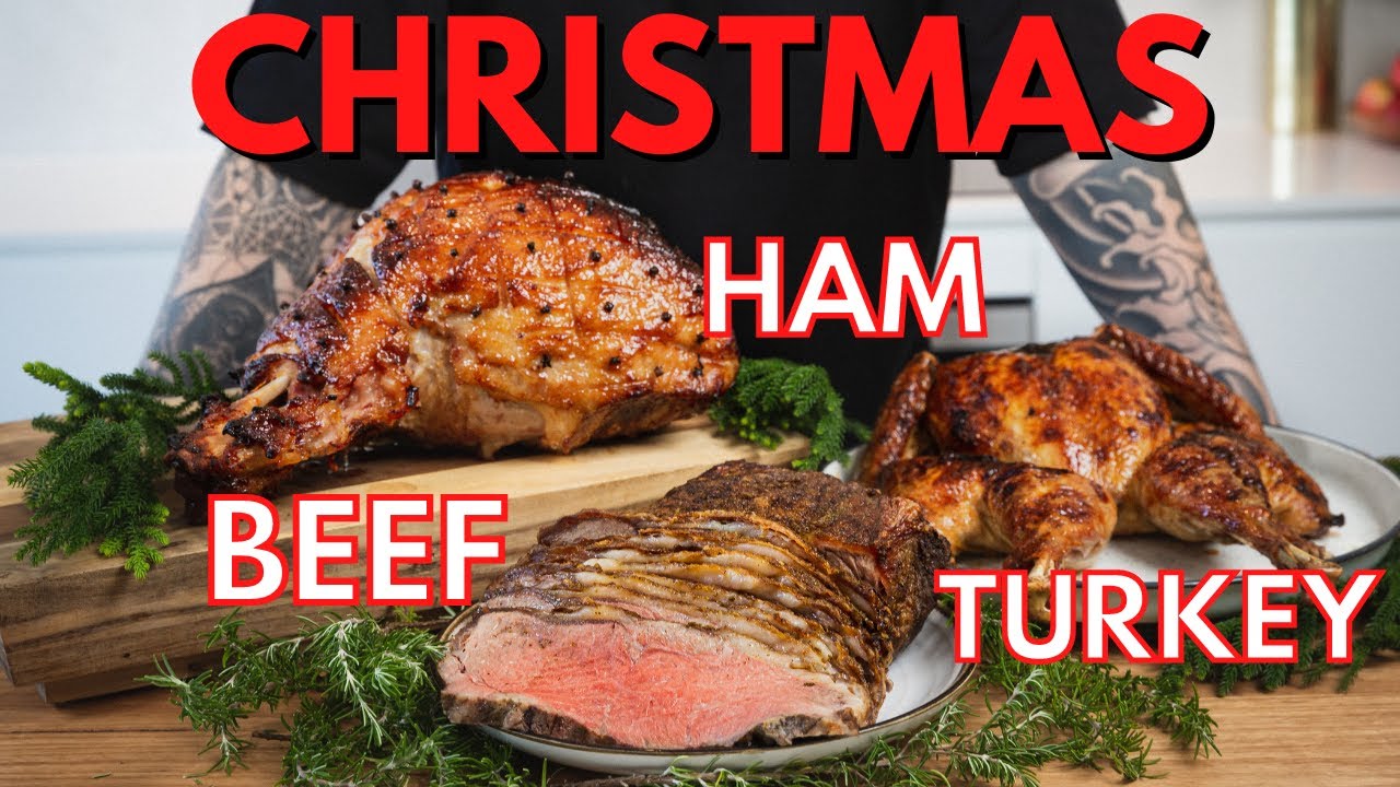 3 Christmas protein recipes to cook at home | Perfect Ham, Turkey, Beef