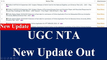 UGC NTA New Update Out | net exam admit card 2021 | ugc net exam admit card | UGC NTA 2021