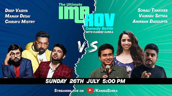 Improv Battle Match 8 Feat.  @AnirbanDasgupta5   @vaibhavsethiacomedian     @TheComedyFactory   and more.