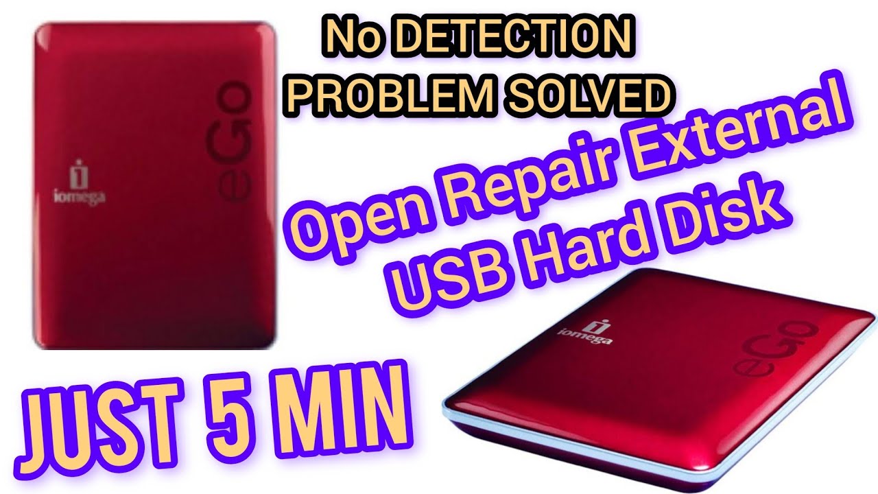 Open Repair Original iOmega USB External Hard Drive No Detection