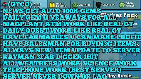 👑 BEST! Growtopia Private Server + Tutorial Join!!! (LIKE REAL GT) | GTCO