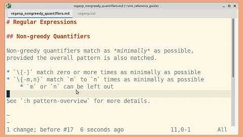 Vim regexp: Non-greedy quantifiers