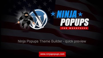 Ninja Popups - Theme Builder quick preview