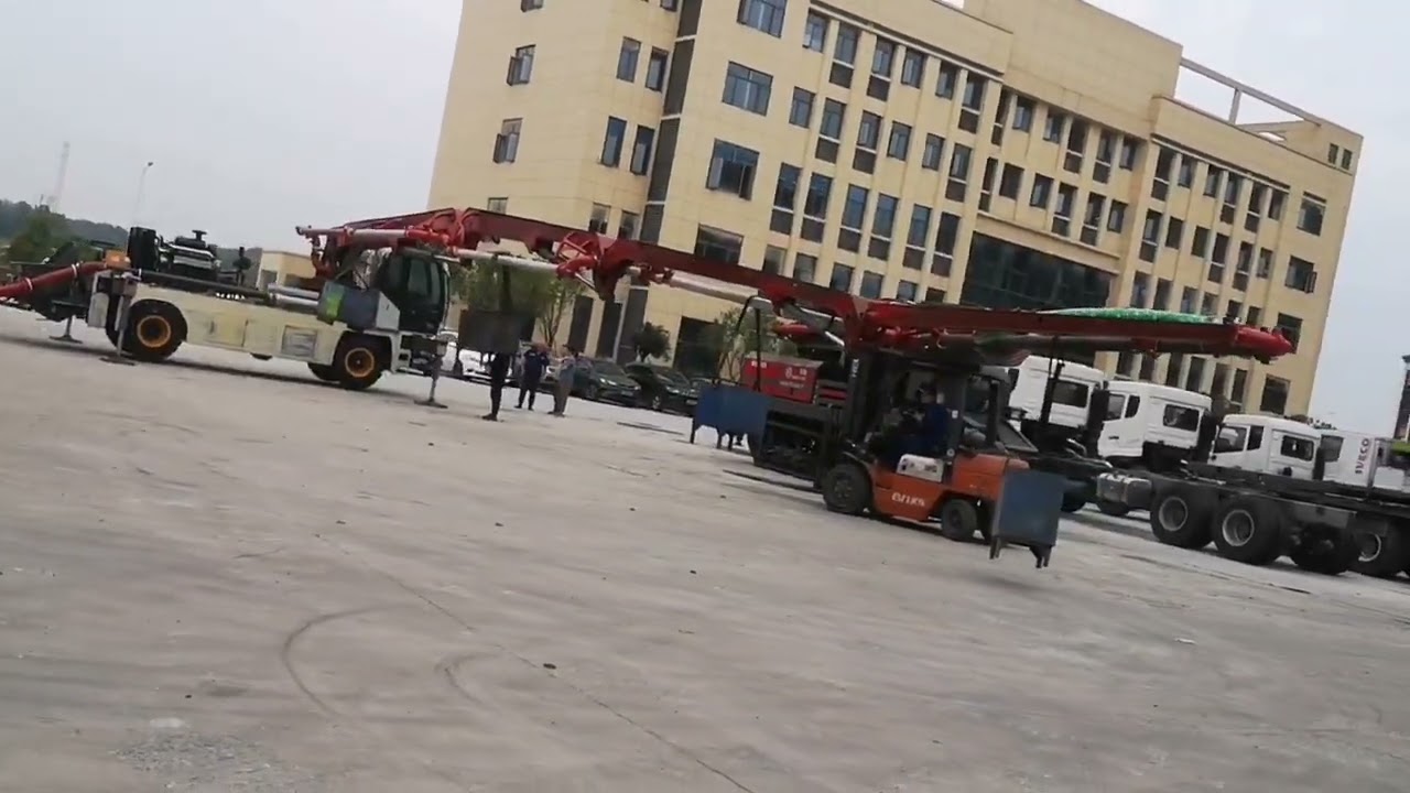 how to test load and balance capacity for engineering chassis boom pump? 