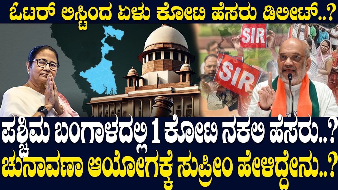 ಓಟರ್ ಲಿಸ್ಟಿಂದ 7 ಕೋಟಿ ಹೆಸರು ಡಿಲೀಟ್..? ಚುನಾವಣಾ ಆಯೋಗಕ್ಕೆ ಸುಪ್ರೀಂ ಹೇಳಿದ್ದೇನು..?